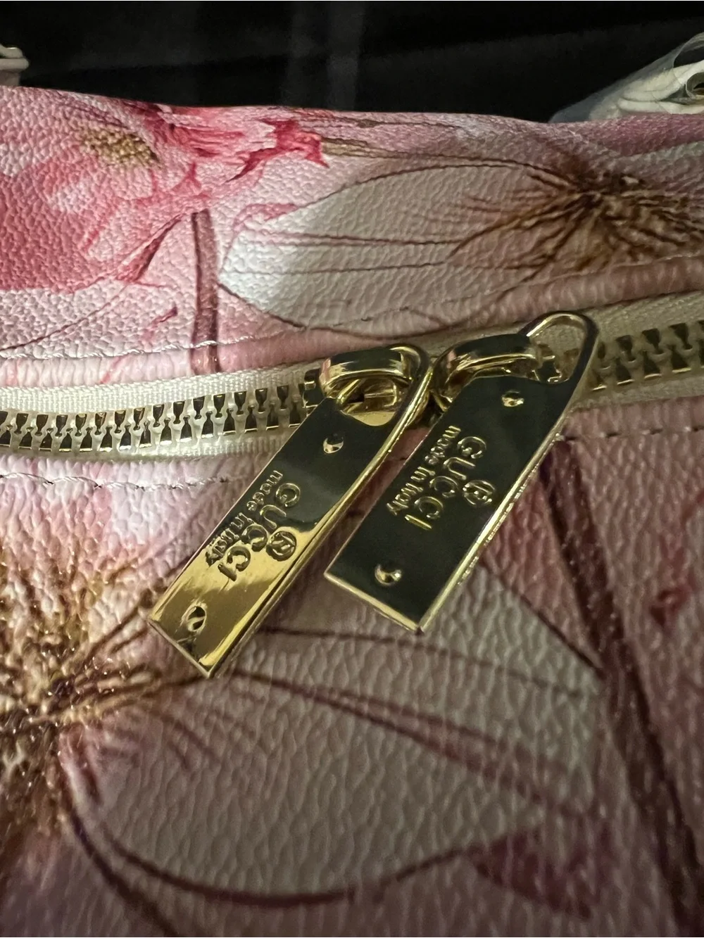 Gucci Pink Floral Travel Duffel with Signature Web Strap - Picture 7 of 13